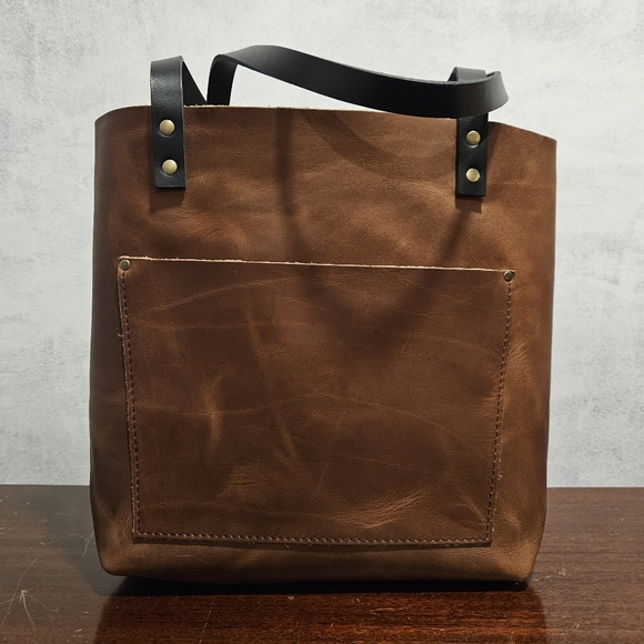 Portland Leather Goods Medium English Tan Tote - Picture 3 of 6